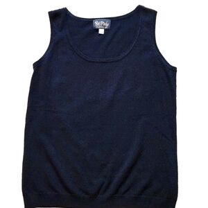 Bob Mackie wearable art knit sweater tank Size M Color black